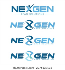 Vector de diseño de logotipo Nexgen, próxima generación