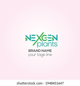 Nexgen Plant creative vector logo design 