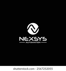 NEXSYS AUTOMATION logo vector illustration. NA abstract logo design.