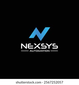 NEXSYS AUTOMATION logo vector illustration. NA abstract logo design.