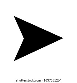 next arrow glyph vector icon - ui icon