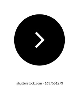 next arrow glyph vector icon - ui icon