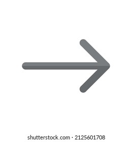 Next arrow grey flat vector icon