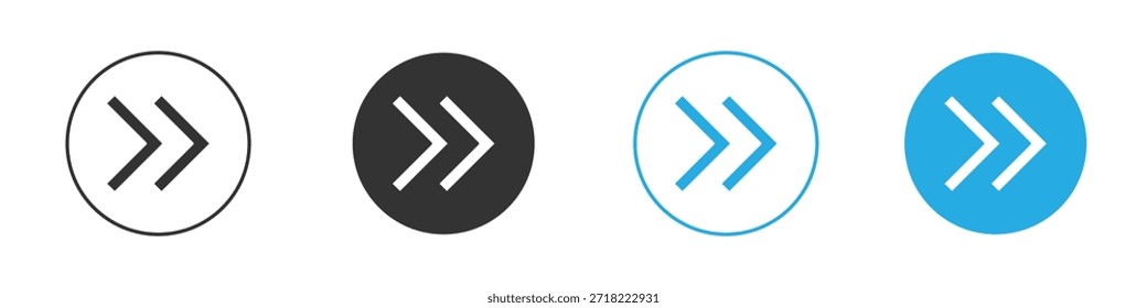 Next arrow icon for app and web design. Simple element illustration.
