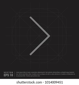Next Arrow Icon - Black Creative Background
