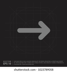 Next Arrow Icon - Black Creative Background