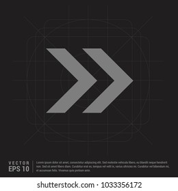 Next Arrow Icon - Black Creative Background