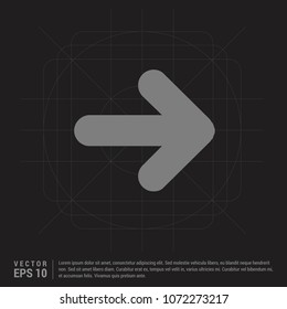 Next Arrow Icon - Black Creative Background