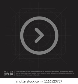 Next arrow icon - Black Creative Background - Free vector icon