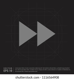 Next Arrow Icon - Black Creative Background - vector icon