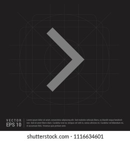 Next Arrow Icon - Black Creative Background - Free vector icon