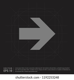 Next Arrow Icon - Black Creative Background - Free vector icon