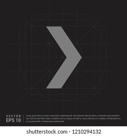 Next Arrow Icon - Black Creative Background - Free vector icon