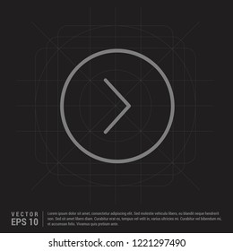 Next arrow icon - Black Creative Background - Free vector icon