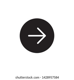 next arrow  icon design template. Trendy style, vector eps 10