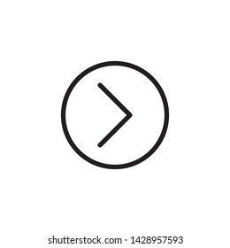 next arrow  icon design template. Trendy style, vector eps 10