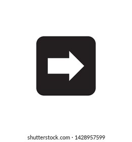 next arrow  icon design template. Trendy style, vector eps 10