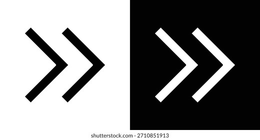 Next arrow icon design vector collection. flat icons.