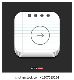 Next arrow icon - Free vector icon