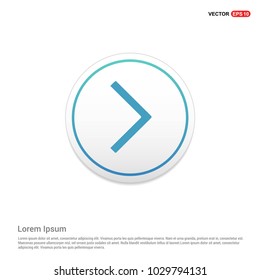 Next Arrow Icon Hexa White Background icon template