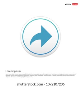 Next Arrow Icon Hexa White Background icon template