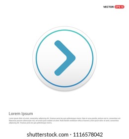 Next Arrow icon Hexa White Background icon template - vector icon