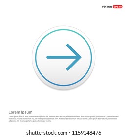 Next Arrow Icon Hexa White Background icon template - Free vector icon
