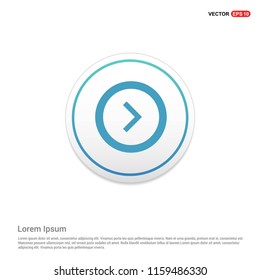 Next Arrow Icon Hexa White Background icon template - Free vector icon