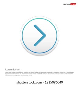 Next Arrow Icon Hexa White Background icon template - Free vector icon