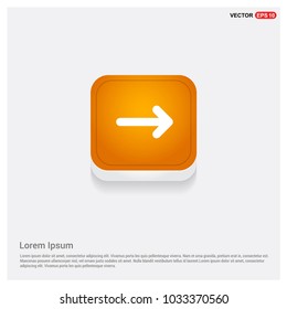 Next Arrow Icon Orange Abstract Web Button
