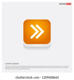 Next Arrow Icon Orange Abstract Web Button - Free vector icon