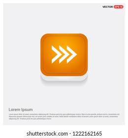Next Arrow Icon Orange Abstract Web Button - Free vector icon