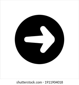 Next arrow icon vector graphic illustration