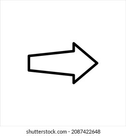 Next arrow icon vector graphic illustration