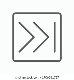 icono de flecha siguiente, vector siguiente, ilustración de flecha