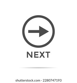 Next arrow icon vector in trendy style