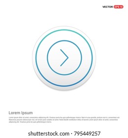 Next arrow icon White Background icon template