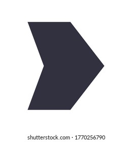 Next arrow or right direction flat style icon design of web forward and infographic theme Vector illustration
