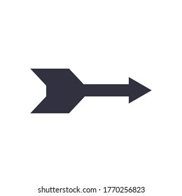 Next arrow or right direction flat style icon design of web forward and infographic theme Vector illustration