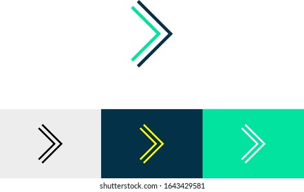 next arrow sign line art icon vector 