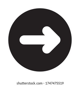 next arrow silhouette style icon design, Music movie cinema video film and media theme Vector illustration