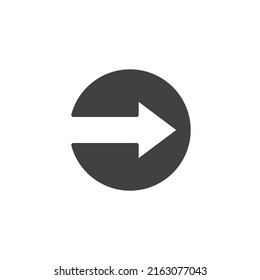 Next arrow vector icon. filled flat sign for mobile concept and web design. Forward arrow glyph icon. Symbol, logo illustration. Vector graphics