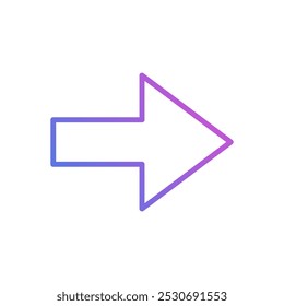 The next arrow vector icon, the flat design symbol.