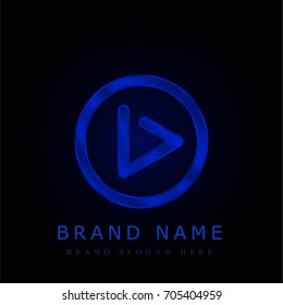 Next blue chromium metallic logo