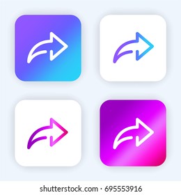 Next bright purple and blue gradient app icon