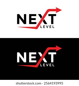  next business logo design, next-level logo design template, logo design, next level icon, Level up, logotype, icon design