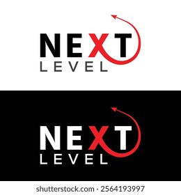  next business logo design, next-level logo design template, logo design, next level icon, Level up, logotype, icon design