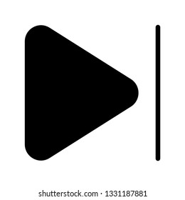 next button favorites icon vector