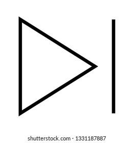 next button favorites icon vector