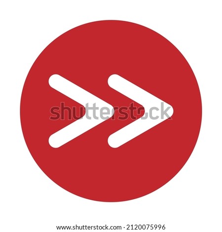 Next button icon. Next arrows icon.